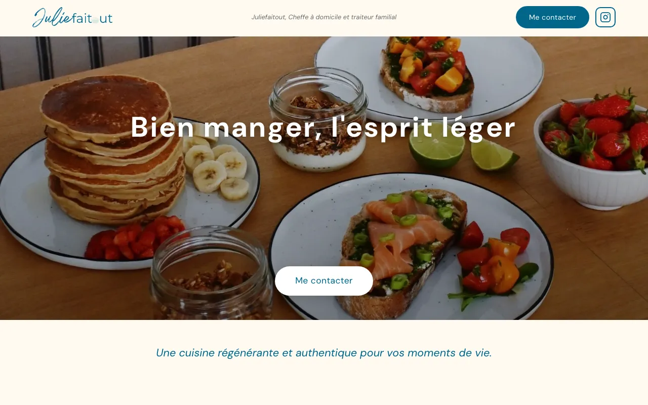 Page d’accueil de juliefaitout.fr