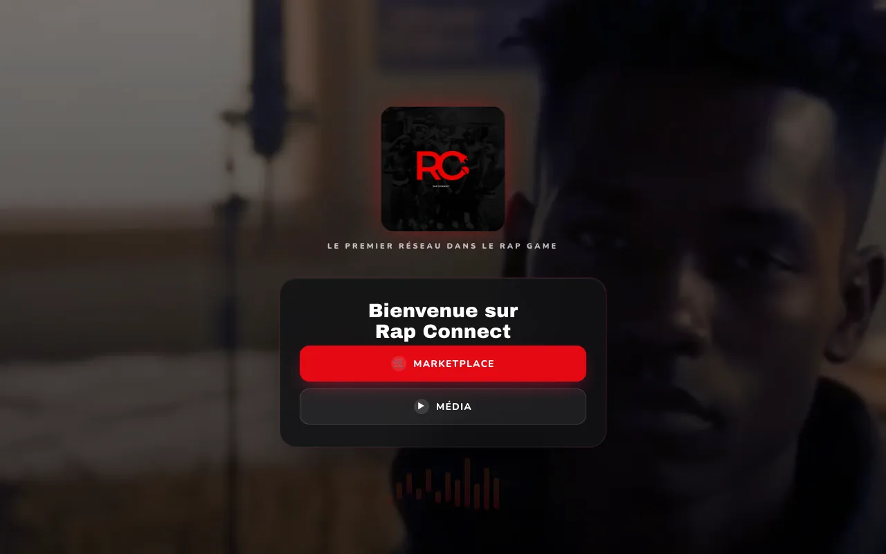Page d’accueil de rap-connect.com